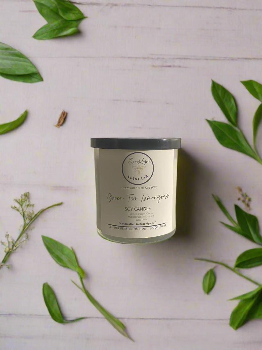 Green Tea & Lemongrass Soy Candle
