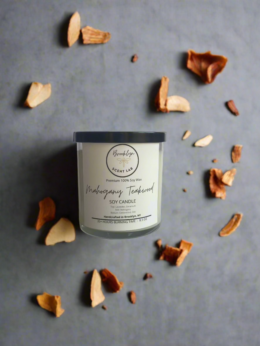 Mohagony Teakwood Soy Candle