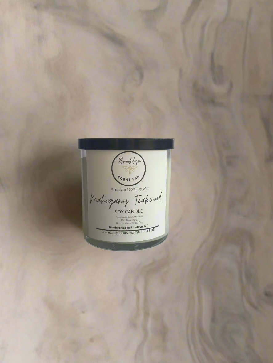 Mohagony Teakwood Soy Candle